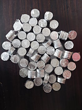 Rupiah coins from Indonesia