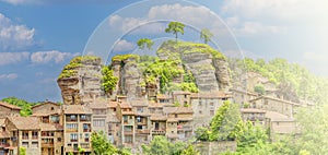 Rupit, a medieval village in the middle of nature. Catalonia, Osona