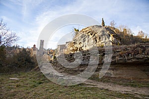 Rupit village in Catalonia, Spain, one hour from Barcelona