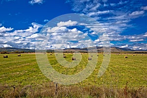 Rural agricultural landscape in Lika region