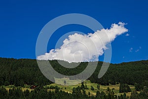 Rural Alpine landscape in Hohe Tauern National Park, Austria