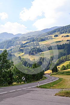 Rural Alpine landscape in Hohe Tauern National Park, Austria