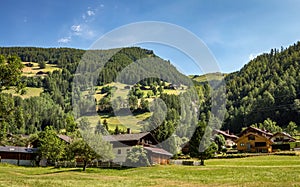 Rural Alpine landscape in Hohe Tauern National Park, Austria