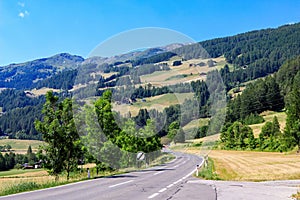 Rural Alpine landscape in Hohe Tauern National Park  Austria