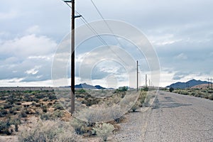 Rural Arizona Desert Road