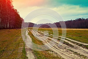 Rural autumn landscape