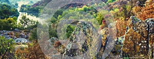 Rural autumn panorama