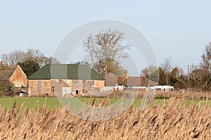 Rural barn conversion project, Renovation of farm building in progress