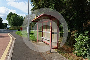 Rural British Bus Stop