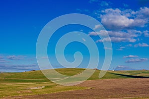 Rural British countryside landscape