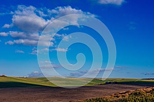 Rural British countryside landscape