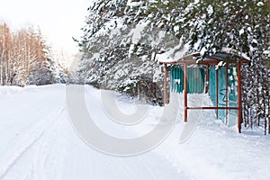 Rural bus stop