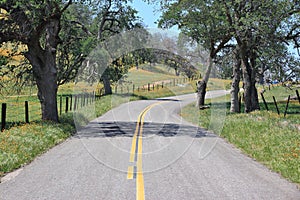 Rural California road