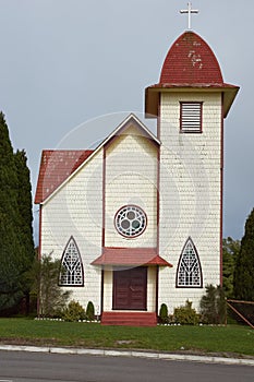 Rural Church in the Chilean Lake District