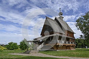 Rural church of St Nicholas from the village of Glotovo, Yuriev-Polsky district (1766), Russia