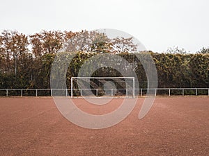 Rural Cinder soccer pitch in Germany