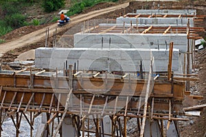 Rural construction of concrete bridges