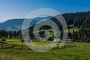 Rural contryside view in Carpathian