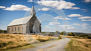 rural country church building