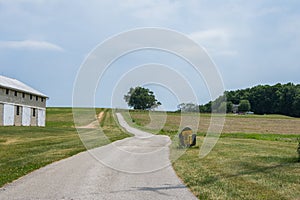 Rural Country York County Pennsylvania Farmland, on a Summer Day