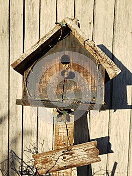 Rural decay birdhouse