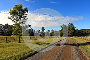 Rural dirt road