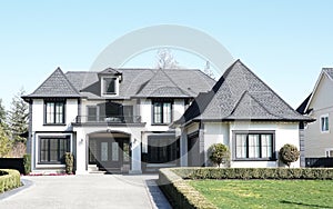 Rural Estate Spacious Country Tudor Mansion New Home House Langley Canada