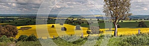 Rural farmlands panorama photo