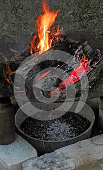 Rural Fire pit