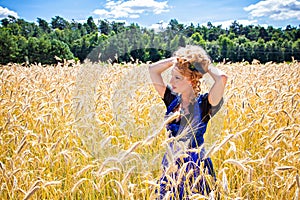 Rural girl wearing german tracht