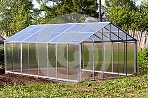 Rural greenhouse with gable roof