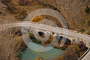 A rural highway bridge