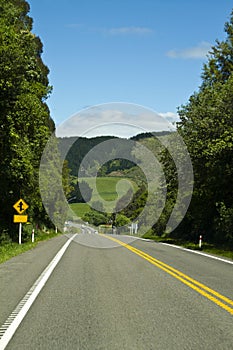 Rural highway New Zealand