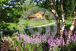 Rural Home and Flowers
