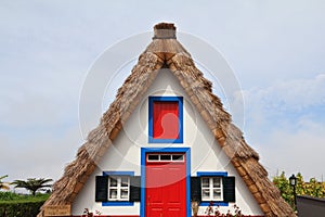 Rural house clear geometric shapes