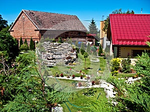 Rural house and garden