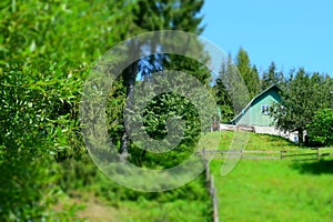 Rural house on the hill