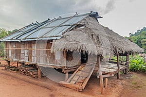 Rural house in a village near Hsipaw, Myanm photo