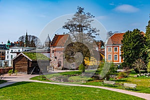 Rural houses at the Kulturen open-air museum in Lund, Sweden