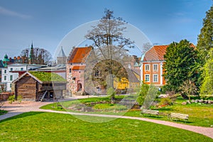 Rural houses at the Kulturen open-air museum in Lund, Sweden