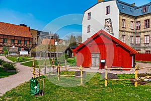 Rural houses at the Kulturen open-air museum in Lund, Sweden