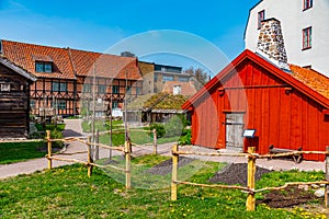 Rural houses at the Kulturen open-air museum in Lund, Sweden