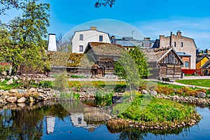 Rural houses at the Kulturen open-air museum in Lund, Sweden photo