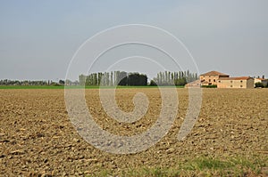 Rural Italian landscape - the Po plain by Ferrara