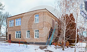 Rural kindergarten two-story Ukraine