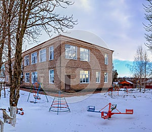 Rural kindergarten two-story Ukraine