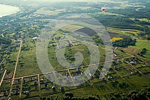 Rural landscape from above