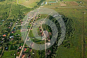 Rural landscape from above