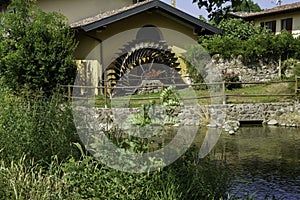 Rural landscape along the cycleway of Chiese river