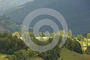 Rural landscape from Alps